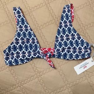 Vineyard Vines reversible bikini top